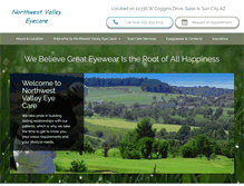 Tablet Screenshot of northwestvalleyeyecare.com